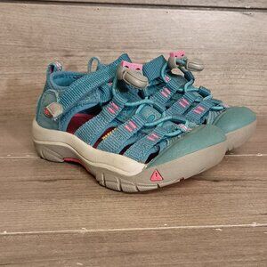 Keen Newport H2 Kids Sandals Size,8 Blue Pink Outdoor Hiking Waterproof